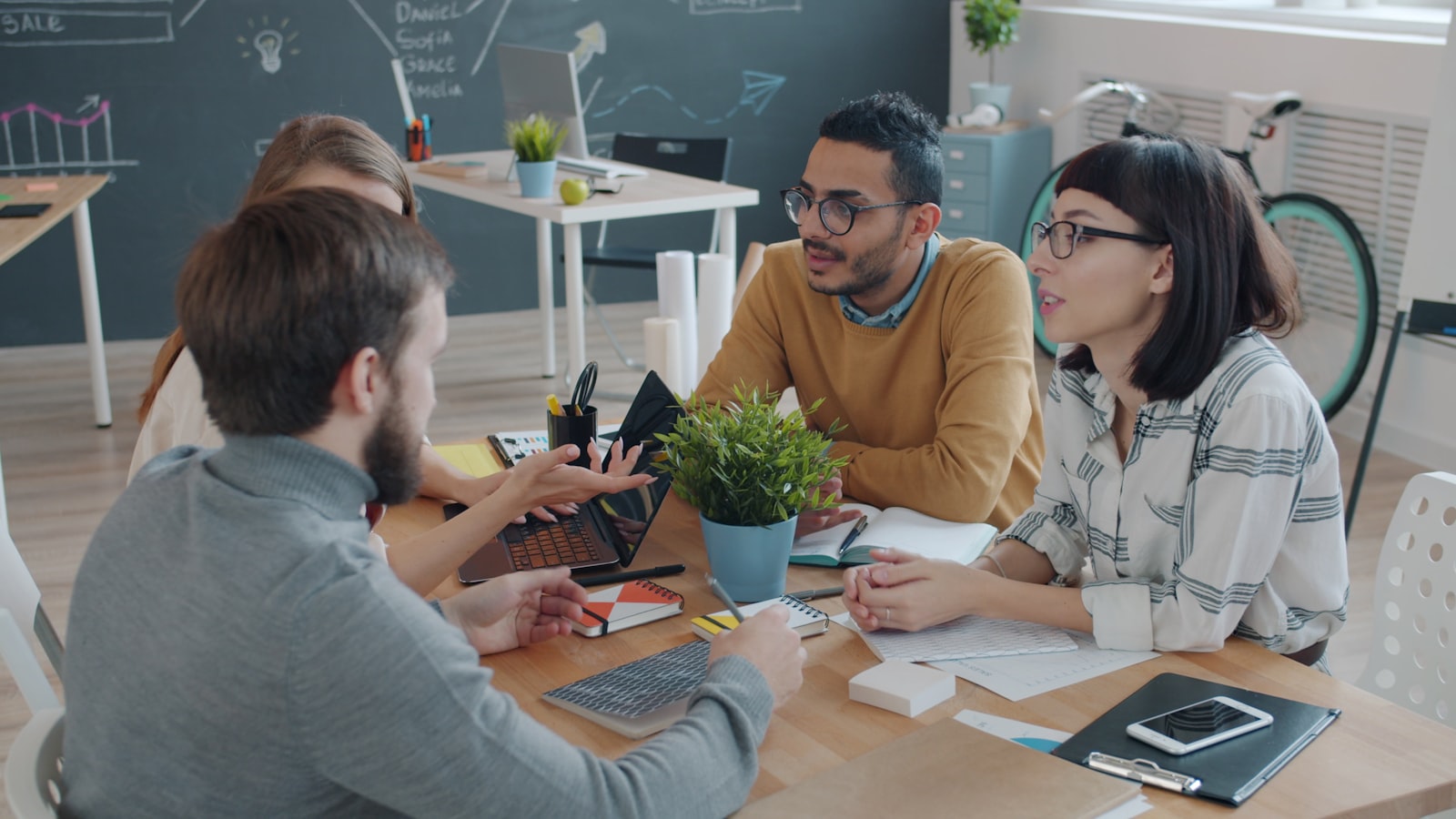 Sesión de trabajo colaborativo